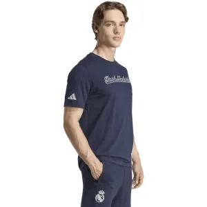 adidas REAL MADRID US Pánske tričko, tmavo modrá, veľkosť