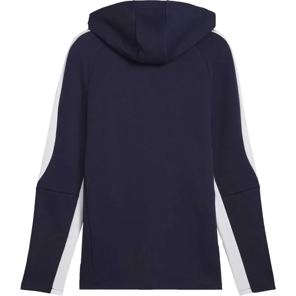 Puma TEAMEVOSTRIPE HOODED JACKET Pánska bunda, tmavo modrá, veľkosť