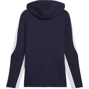 Puma TEAMEVOSTRIPE HOODED JACKET Pánska bunda, tmavo modrá, veľkosť
