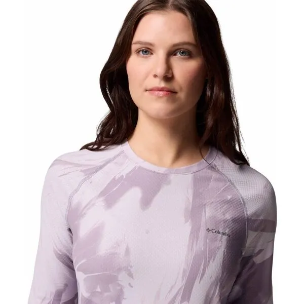 Columbia W OMNI-HEAT INFINITY KNIT SL CREW Dámske funkčné tričko, fialová, veľkosť