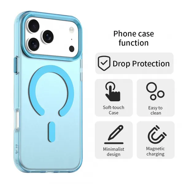 Techsuit CandyCase MagSafe, iPhone 17 Pro Max, modrý
