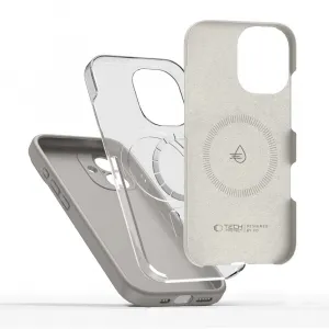 Tech-Protect Silicone MagSafe kryt na iPhone 17, sivý