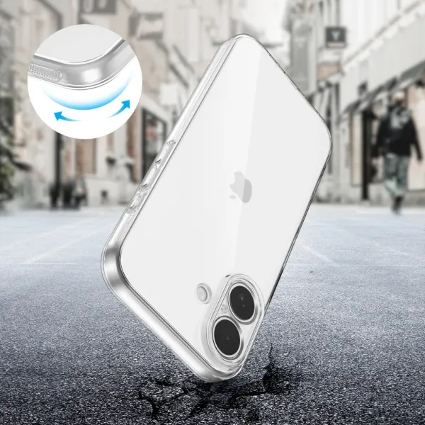 Tech-Protect FlexAir kryt na iPhone 17, priesvitný