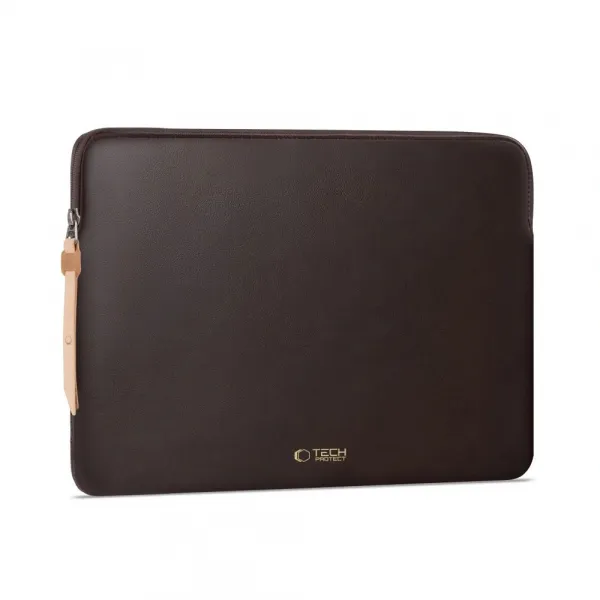 Tech-Protect Fleece obal na notebook 13-14'', tmavohnedý