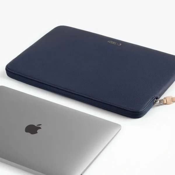 Tech-Protect Fleece obal na notebook 13-14'', tmavomodrý