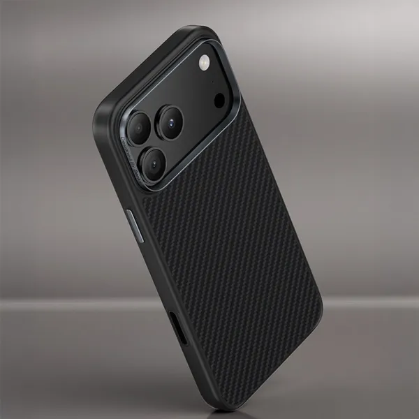 Benks Magnetic Armor Pro Kevlar obal Metal Frame, iPhone 17 Pro, čierny
