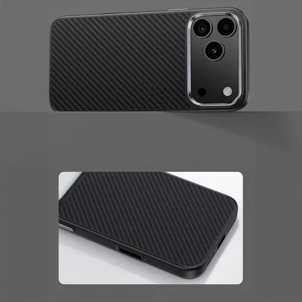 Benks Magnetic Armor Pro Kevlar obal Metal Frame, iPhone 17 Pro, čierny