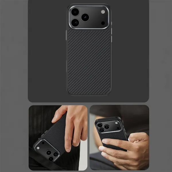 Benks Magnetic Armor Pro Kevlar obal Metal Frame, iPhone 17 Pro, čierny