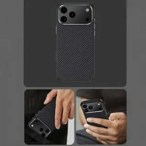 Benks Magnetic Armor Pro Kevlar obal Metal Frame, iPhone 17 Pro, čierny