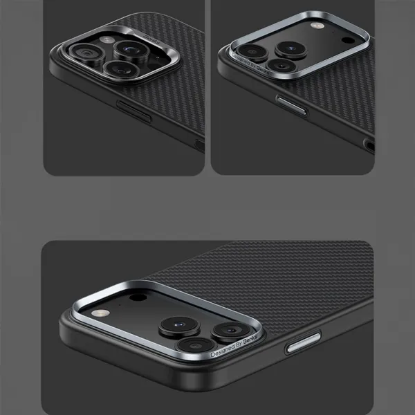 Benks Magnetic Armor Pro Kevlar obal Metal Frame, iPhone 17 Pro, čierny