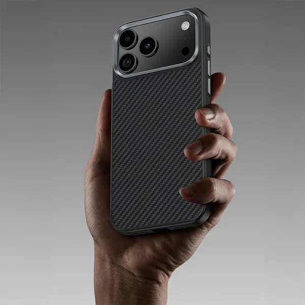 Benks Magnetic Armor Pro Kevlar obal Metal Frame, iPhone 17 Pro, čierny