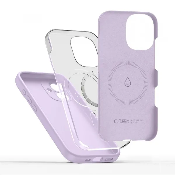 Tech-Protect Silicone MagSafe, iPhone 17, fialové