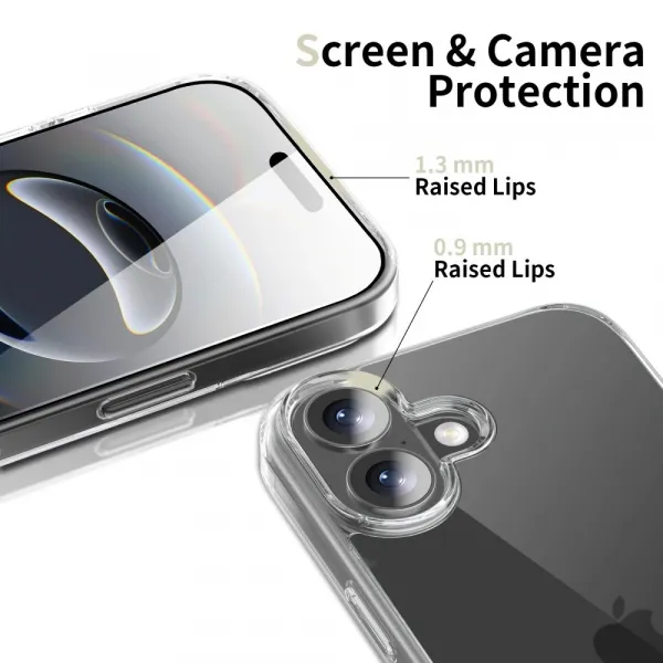 Tech-Protect Flexair Hybrid, iPhone 17, priehľadný