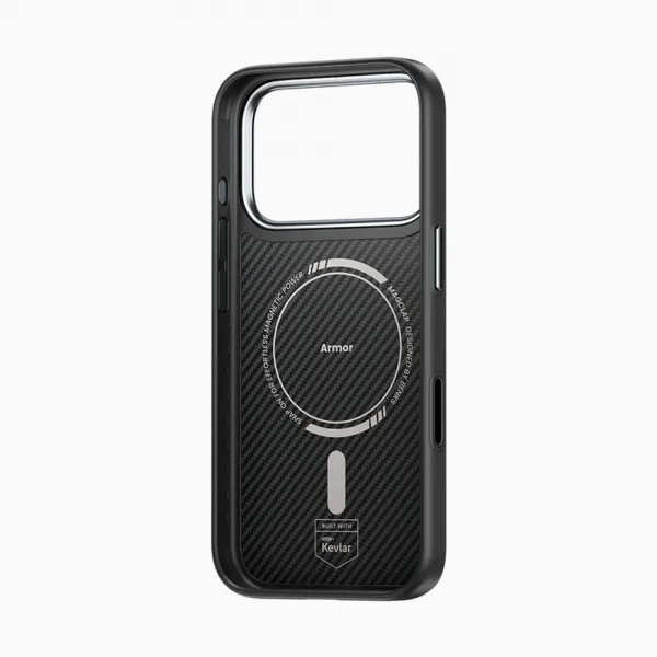 Benks Magnetic Armor Pro Kevlar obal Metal Frame, iPhone 17 Pro, čierny