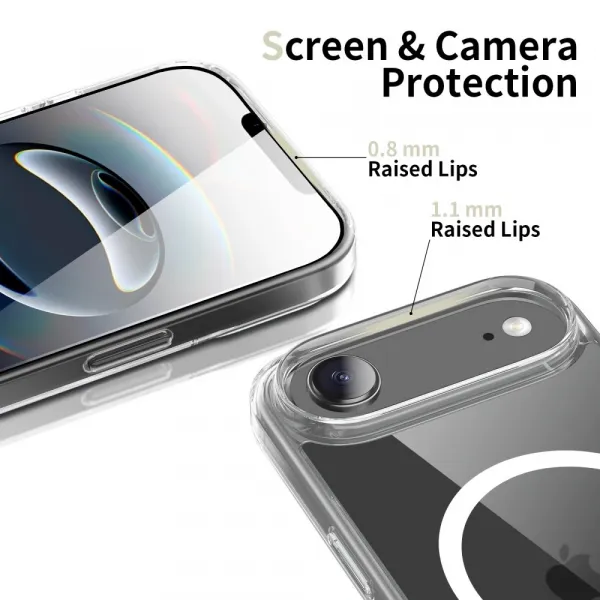 Tech-Protect Flexair Hybrid s MagSafe, iPhone Air, priehľadný