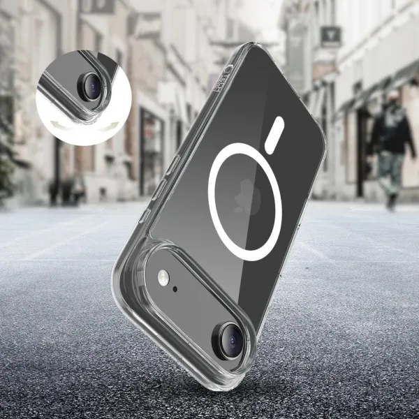 Tech-Protect Flexair Hybrid s MagSafe, iPhone Air, priehľadný