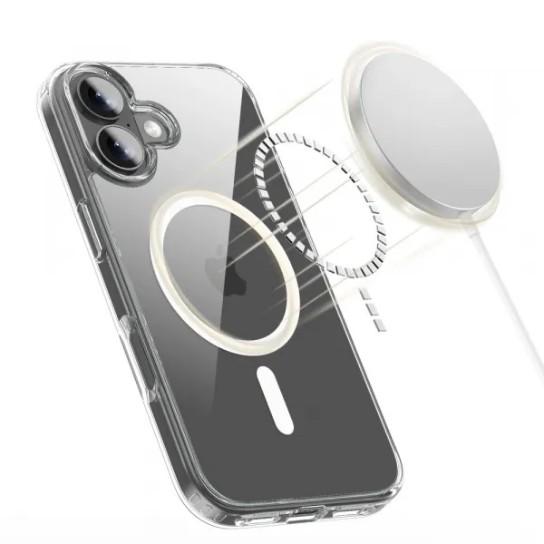 Tech-Protect Flexair Hybrid s MagSafe, iPhone 17, priehľadný