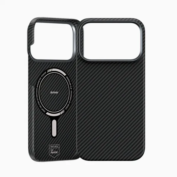 Benks Magnetic Armor Air Kevlar obal Metal Frame, iPhone 17 Pro Max, čierny