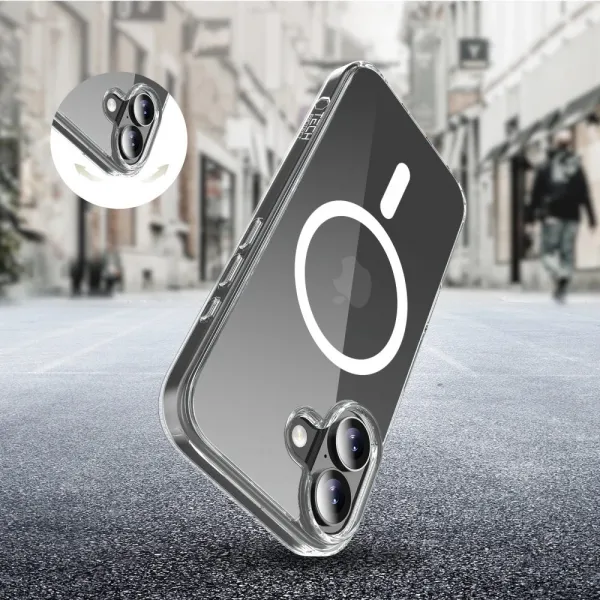 Tech-Protect Flexair Hybrid s MagSafe, iPhone 17, priehľadný
