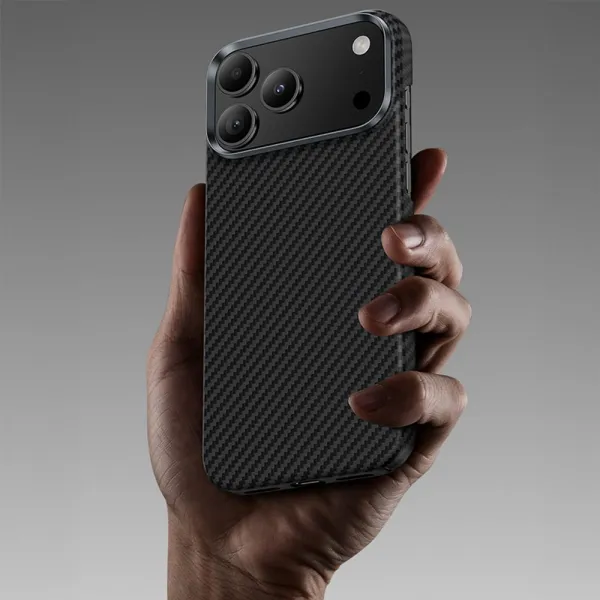 Benks Magnetic Armor Air Kevlar obal Metal Frame, iPhone 17, čierny