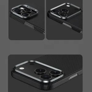 Benks Magnetic Armor Air Kevlar obal Metal Frame, iPhone 17, čierny