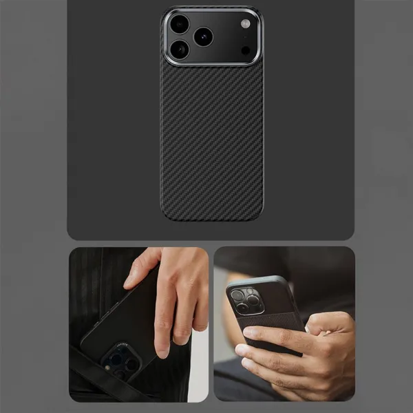 Benks Magnetic Armor Air Kevlar obal Metal Frame, iPhone 17, čierny