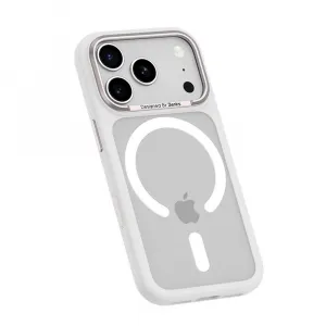 Benks Magnetic Mist obal Metal Frame, iPhone Air, biely