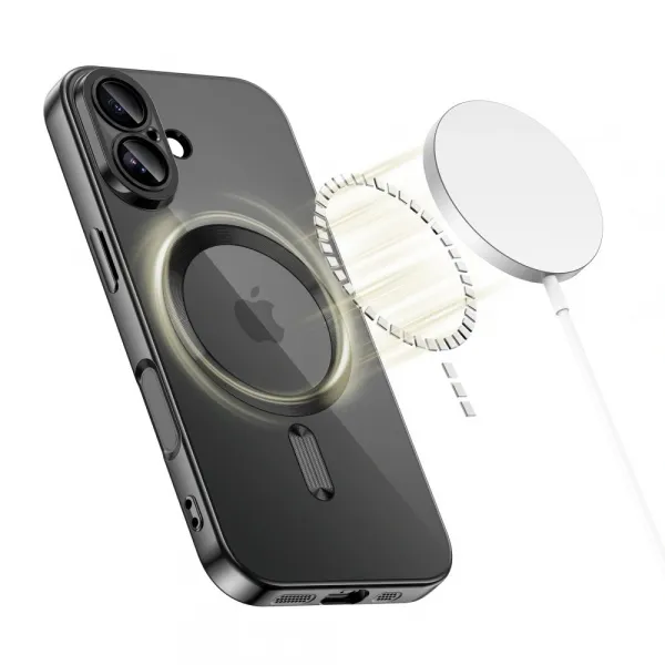Tech-Protect MagFlex MagSafe iPhone 17, lesklá čierna