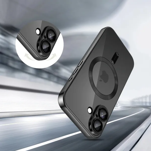 Tech-Protect MagFlex MagSafe iPhone 17, lesklá čierna