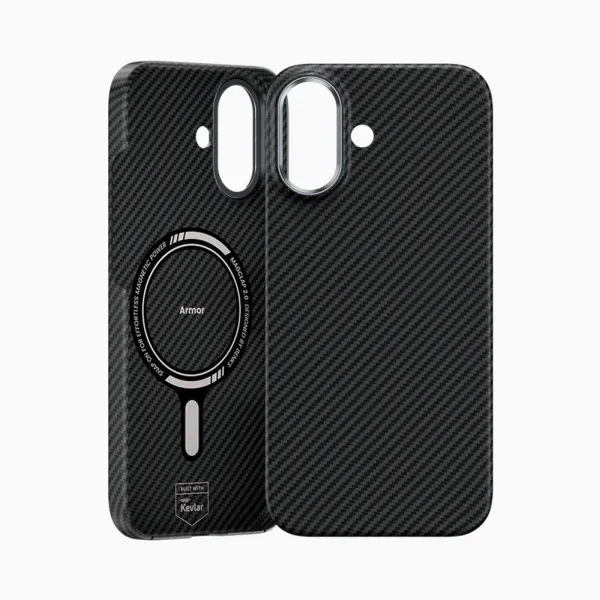 Benks Magnetic Armor Air Kevlar obal Metal Frame, iPhone 17, čierny