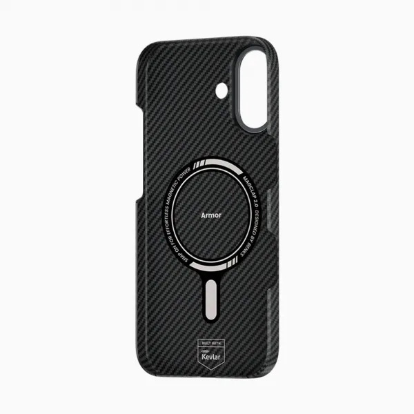 Benks Magnetic Armor Air Kevlar obal Metal Frame, iPhone 17, čierny