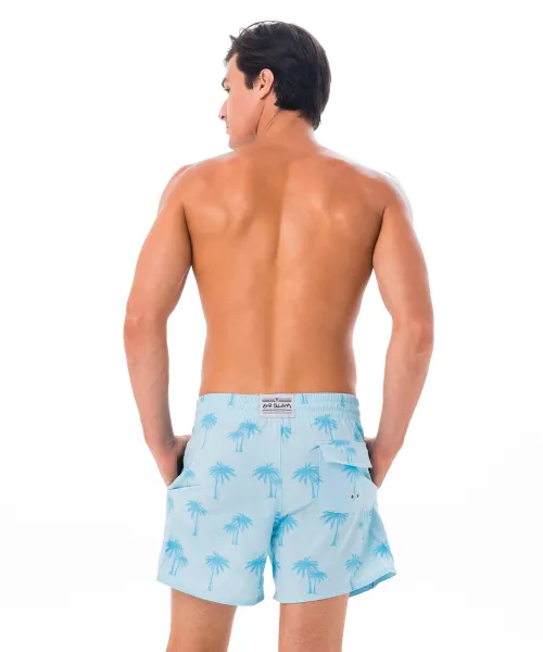 Pánske plavky 69SLAM PALM BLUE (SSBPUE-PM) S
