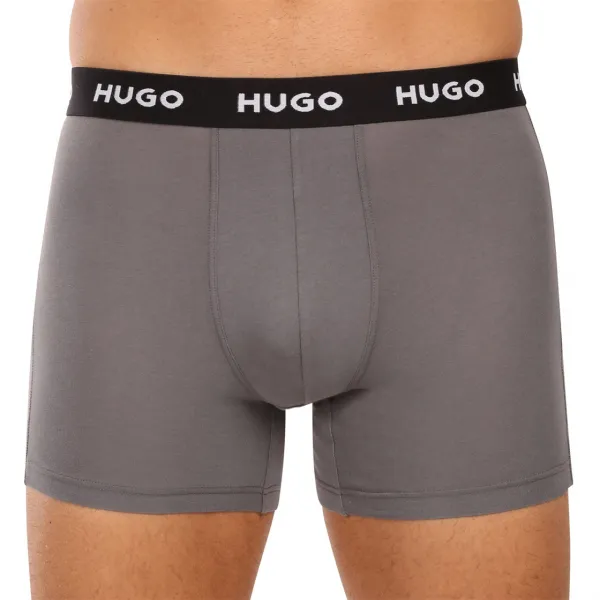 3PACK pánske boxerky HUGO viacfarebné (50532559 960) M, trenky