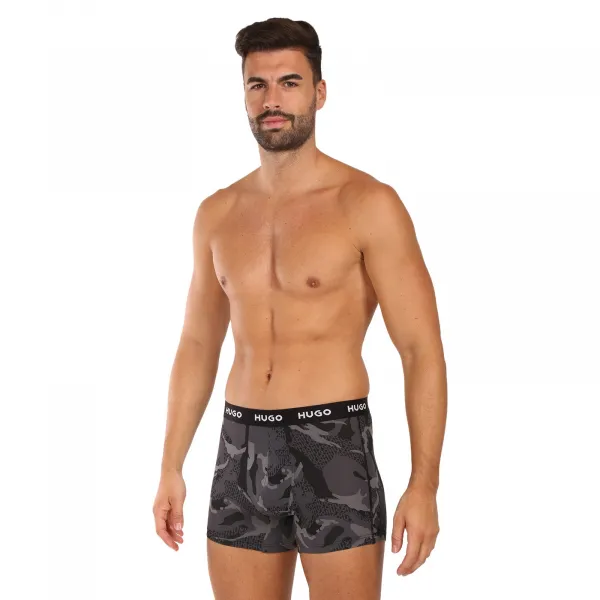 3PACK pánske boxerky HUGO viacfarebné (50532559 960) M, trenky