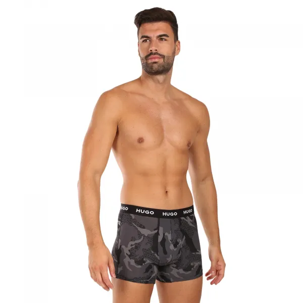 3PACK pánske boxerky HUGO viacfarebné (50532559 960) M, trenky
