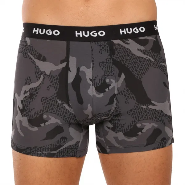 3PACK pánske boxerky HUGO viacfarebné (50532559 960) M, trenky