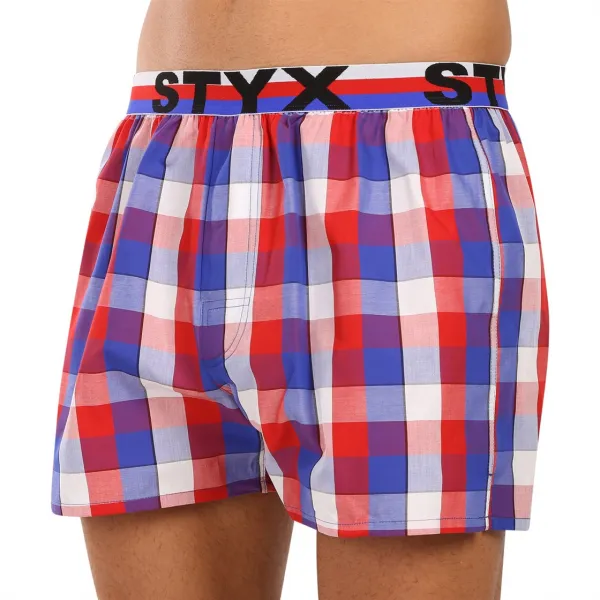 Pánske trenky Styx športová guma viacfarebné (B1107) S, trenírky