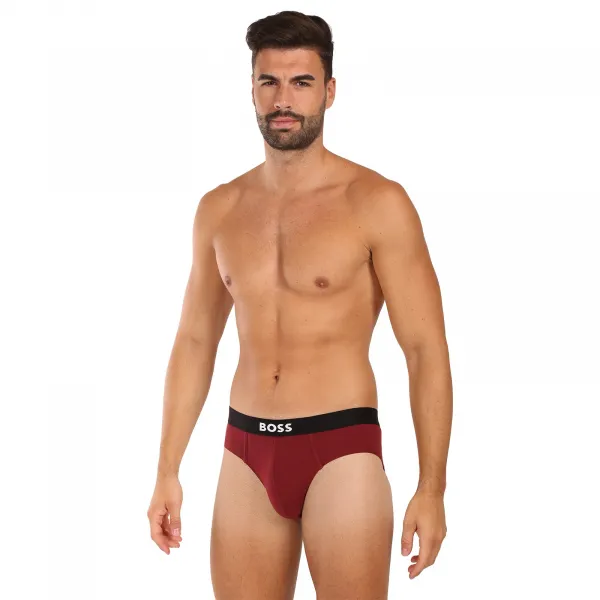3PACK pánske slipy BOSS viacfarebné (50546561 981) M