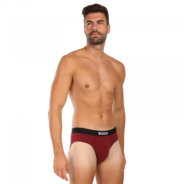 3PACK pánske slipy BOSS viacfarebné (50546561 981) M