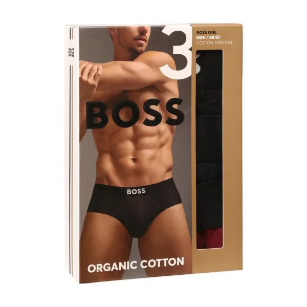 3PACK pánske slipy BOSS viacfarebné (50546561 981) M