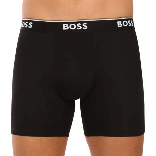 3PACK pánske boxerky BOSS čierne (50538142 001) M, trenky