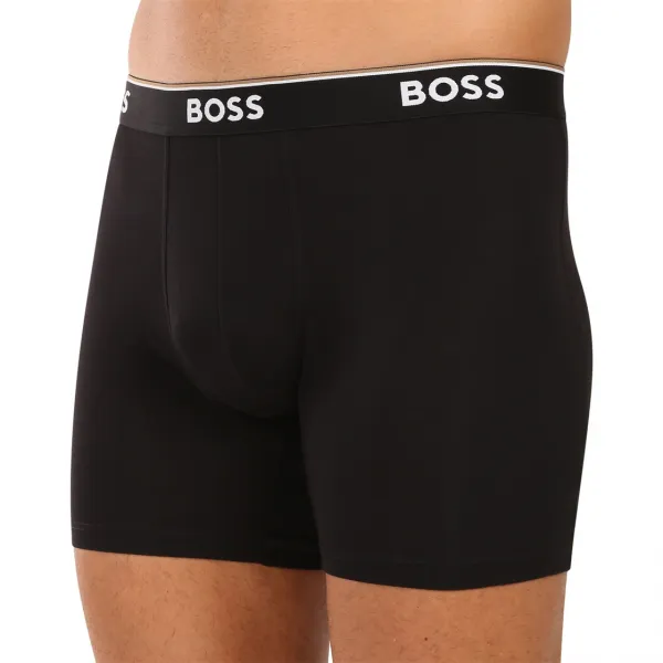 3PACK pánske boxerky BOSS čierne (50538142 001) M, trenky