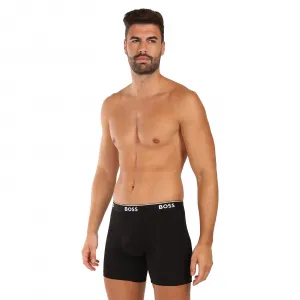 3PACK pánske boxerky BOSS čierne (50538142 001) M, trenky