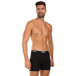 3PACK pánske boxerky BOSS čierne (50538142 001) M, trenky