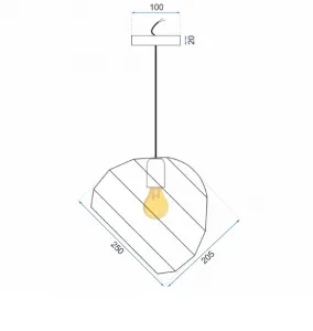 TooLight Stropné svietidlo APP381-1CP čierne