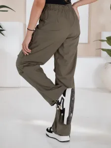 Dámske padákové nohavice MORAT Farba Khaki DSTREET