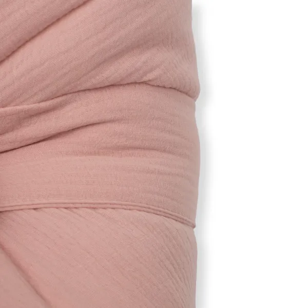 Mušelínová šnurovacia zavinovačka New Baby old pink