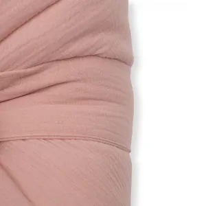Mušelínová šnurovacia zavinovačka New Baby old pink