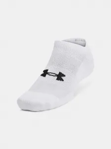 Unisex socks Under Armour Unisex UA TC 3pk No Show-WHT - unisex