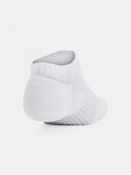 Unisex socks Under Armour Unisex UA TC 3pk No Show-WHT - unisex